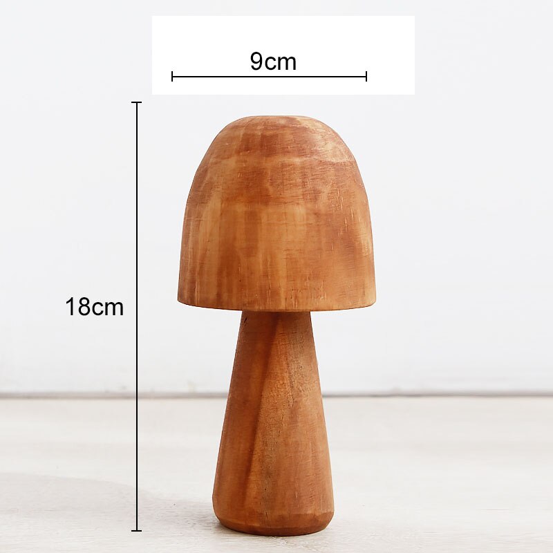Lisslune | Mushroom Solid Wood Sculpture Home Decor