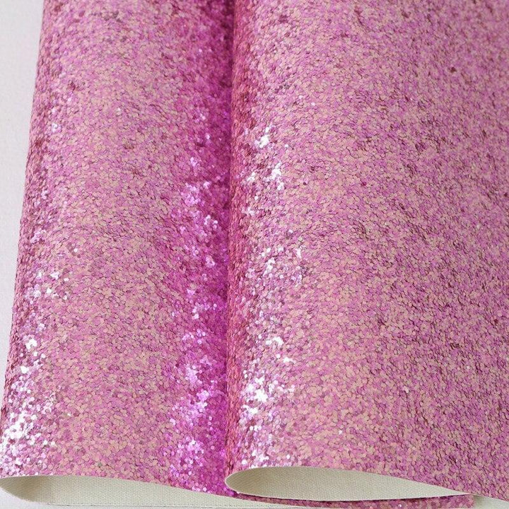 Lisslune | Shimmering 3D Glitter Fabric Sheets - Creative DIY Craft Set with Bright Colors