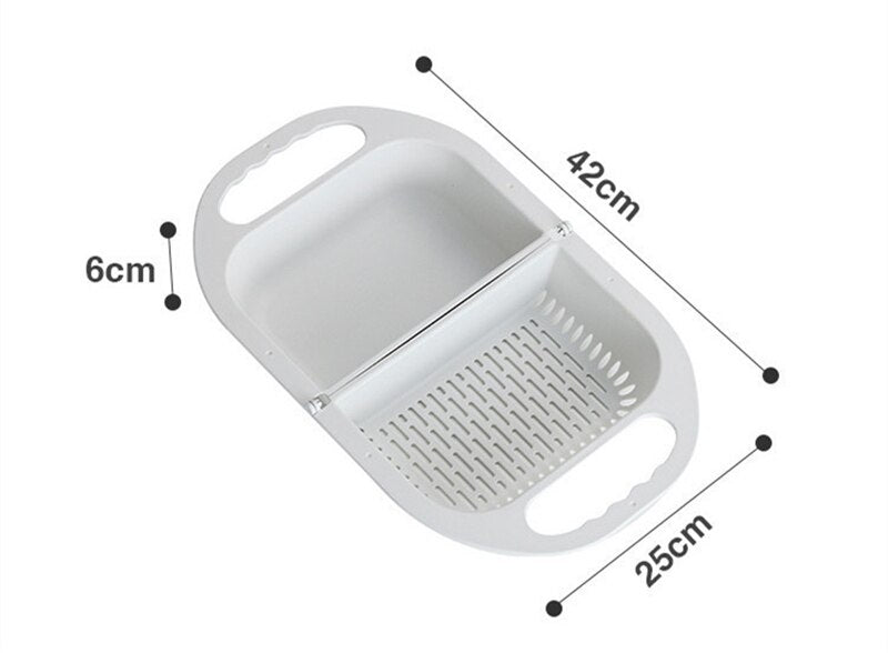 Lisslune | Collapsible Fruit Vegetable Drain Basket