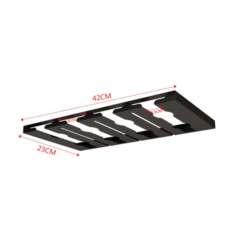 Lisslune | Under Cabinet Glass Organizer Rack