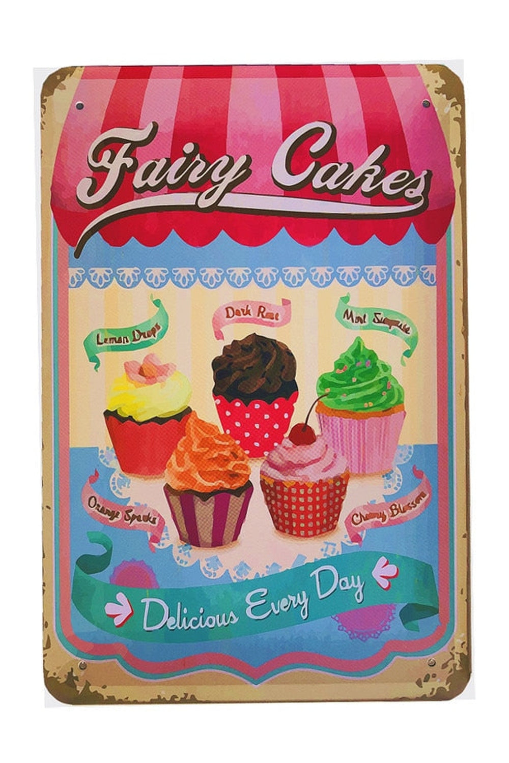 Lisslune | Food Theme Metal Poster