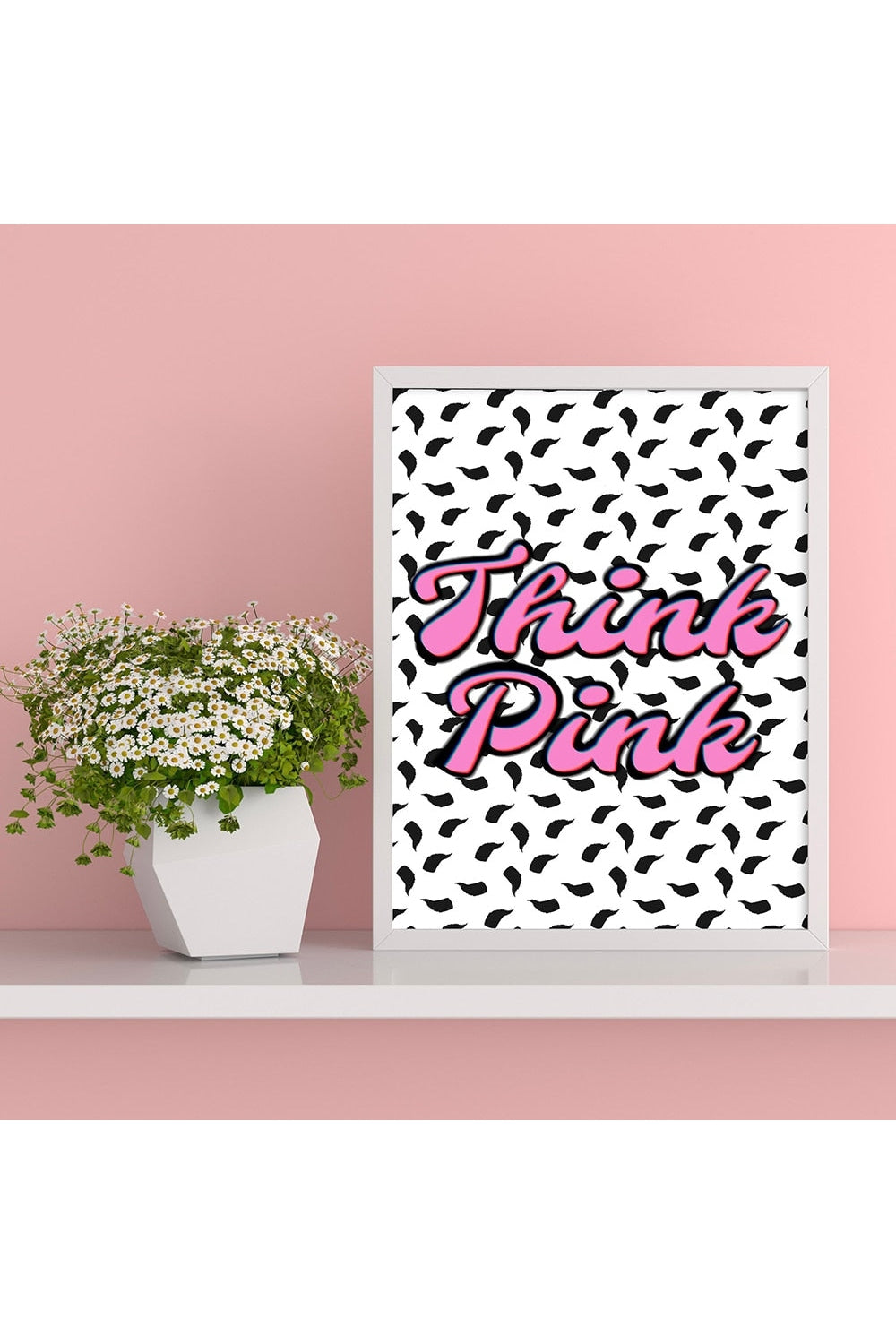 Lisslune | Pink Abstract Canvas Poster
