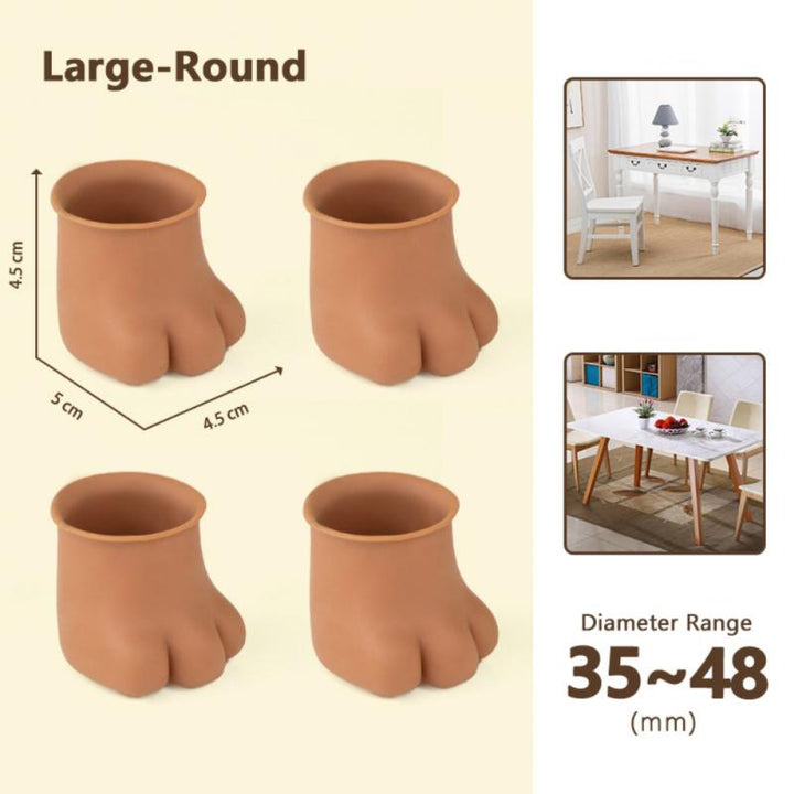 Lisslune | 4Pcs Non-Slip Cat Paw Furniture Leg Cover