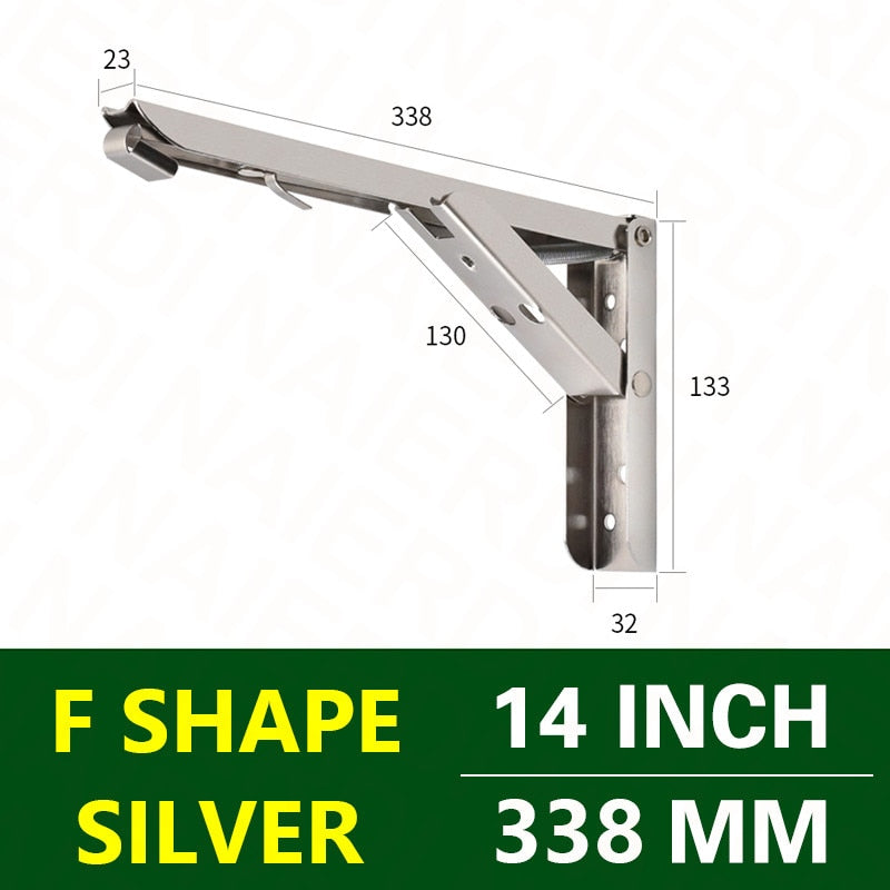 Lisslune | Wall-Mounted Foldable Shelf Organizer Bracket