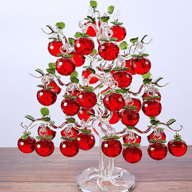Lisslune | Elegant Crystal Apple Tree Home Decor