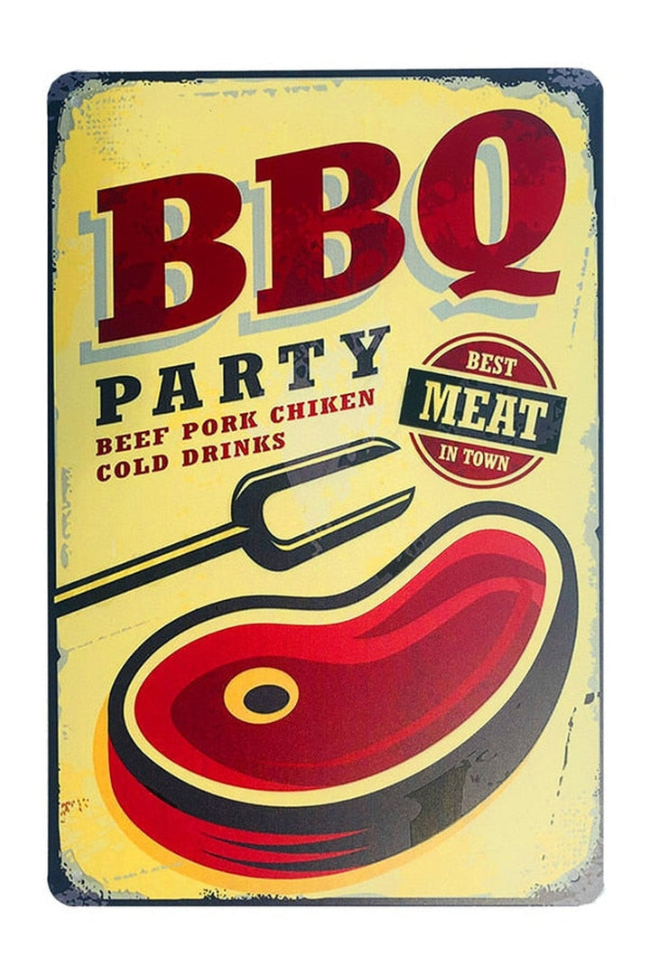 Lisslune | Food Theme Metal Poster