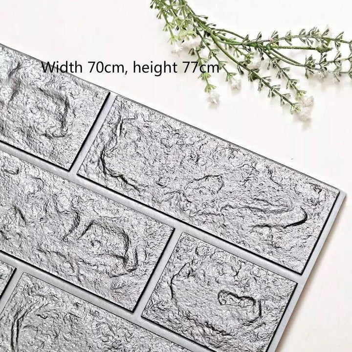 Lisslune | Change your space with chic 3D brick self-adhesive wallpaper - modern minimalism