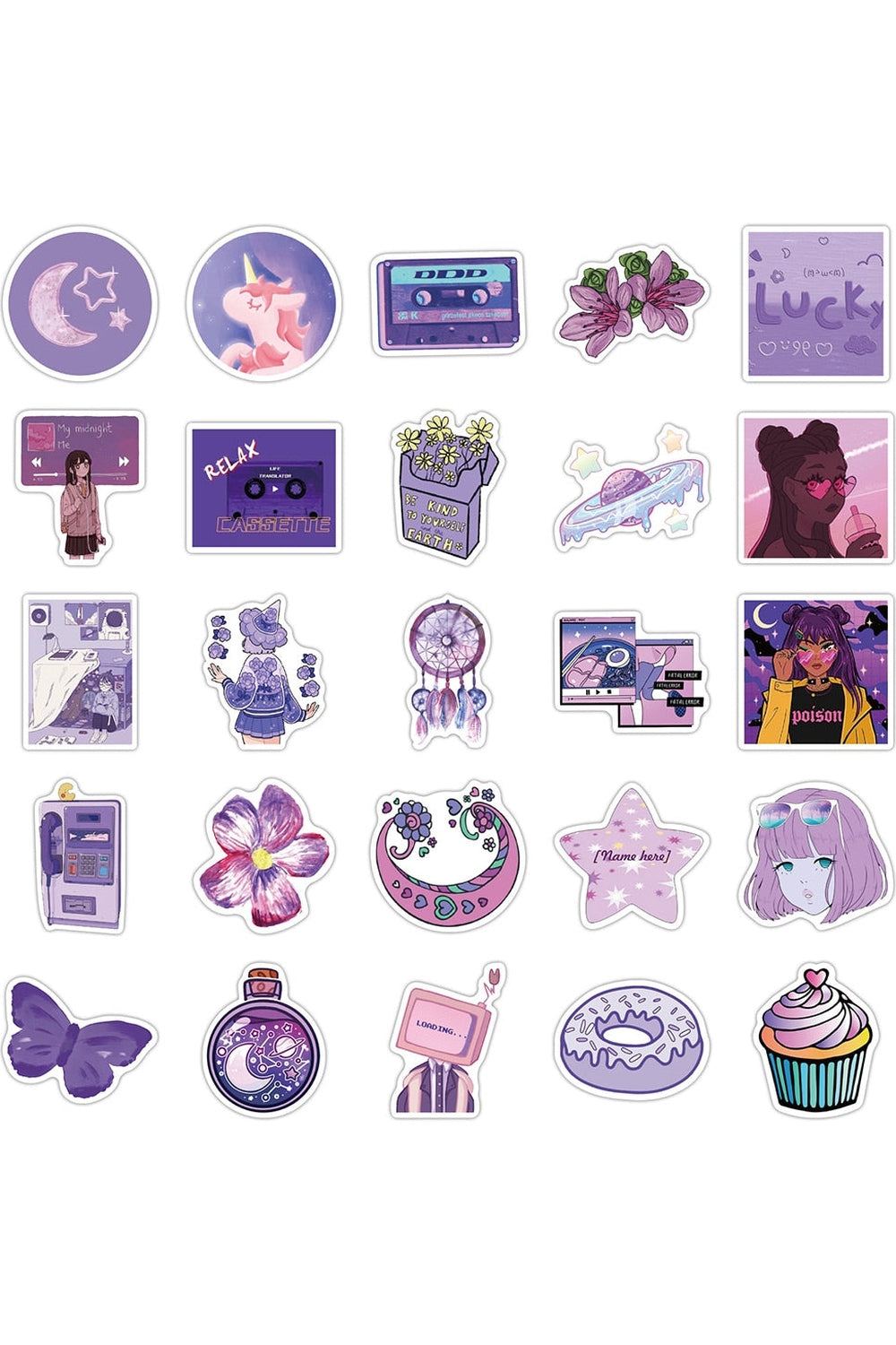Lisslune | Girl's Sweet Scrapbook Stickers