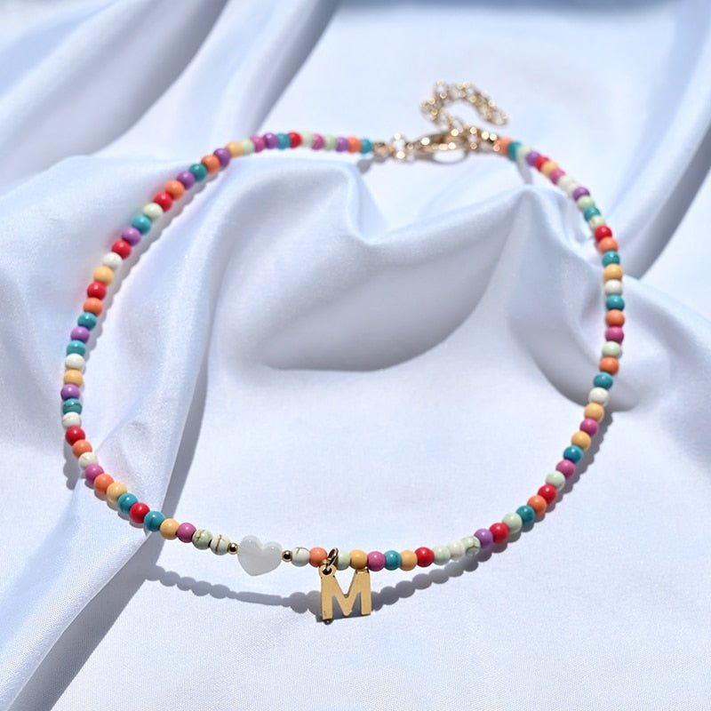Lisslune | Pearl Necklace with Letter Pendant