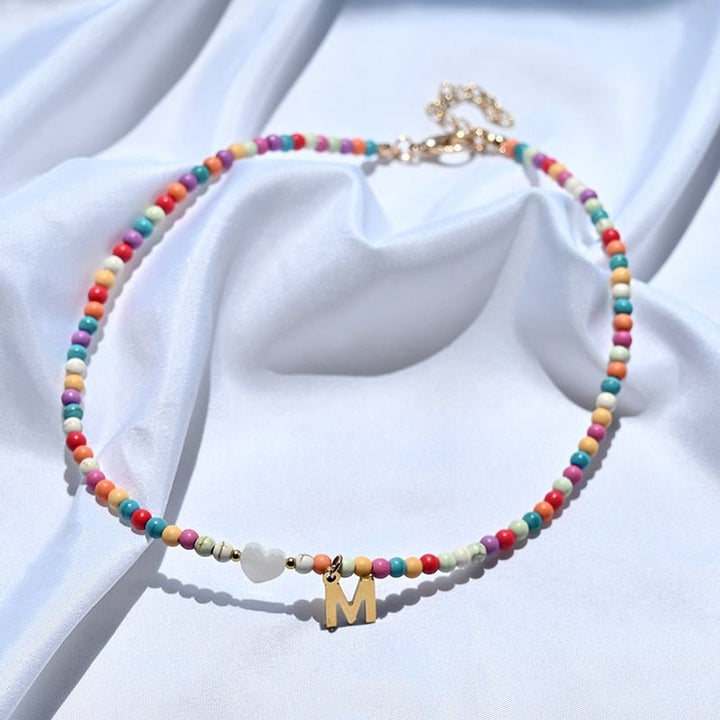 Lisslune | Pearl Necklace with Letter Pendant