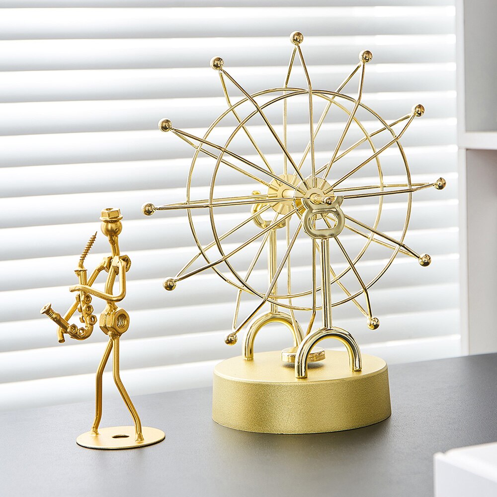 Lisslune | Modern Metal Rotating Home Office Decor