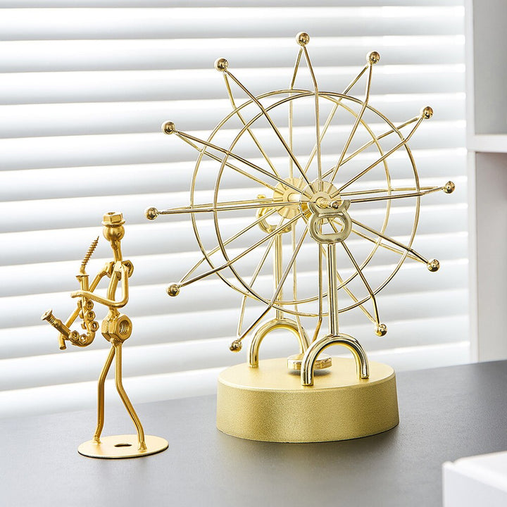 Lisslune | Modern Metal Rotating Home Office Decor