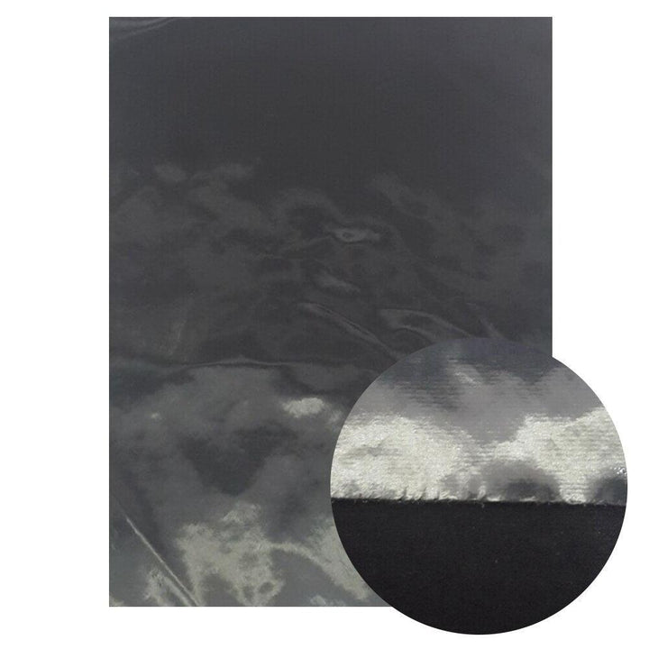 Lisslune | Sparkling Black Synthetic Leather Craft Set - Essential DIY Supplies
