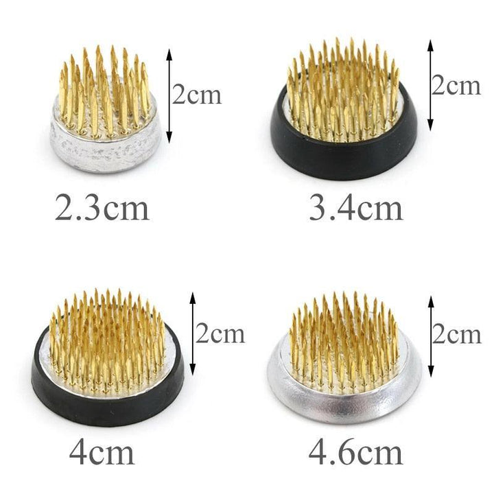 Lisslune | Elegant Brass Kenzan Tool for exquisite Flower Arrangements