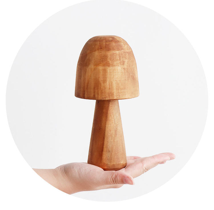 Lisslune | Mushroom Solid Wood Sculpture Home Decor