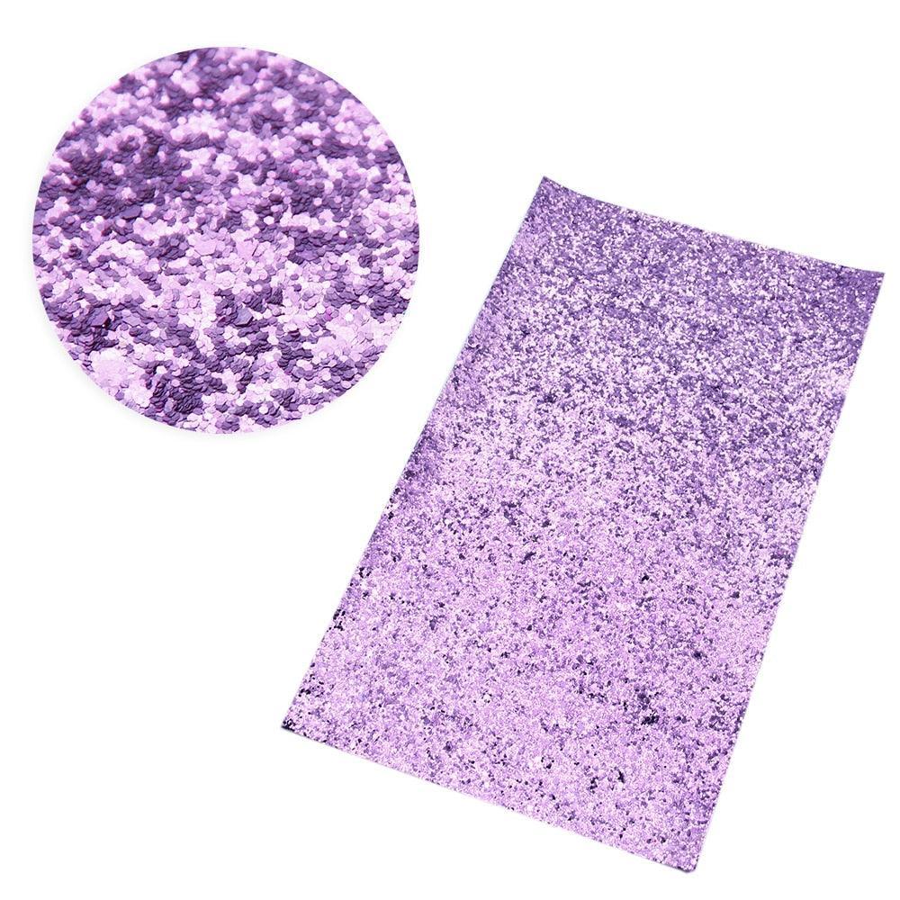 Lisslune | Glamorous Chunky Glitter Synthetic Leather Sheets - Ultimate DIY Craft Material