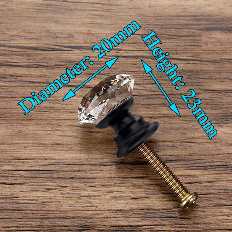 Lisslune | Glamorous Rainbow Crystal Glass Cabinet Knobs for Elegant Home Style