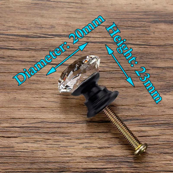 Lisslune | Glamorous Rainbow Crystal Glass Cabinet Knobs for Elegant Home Style
