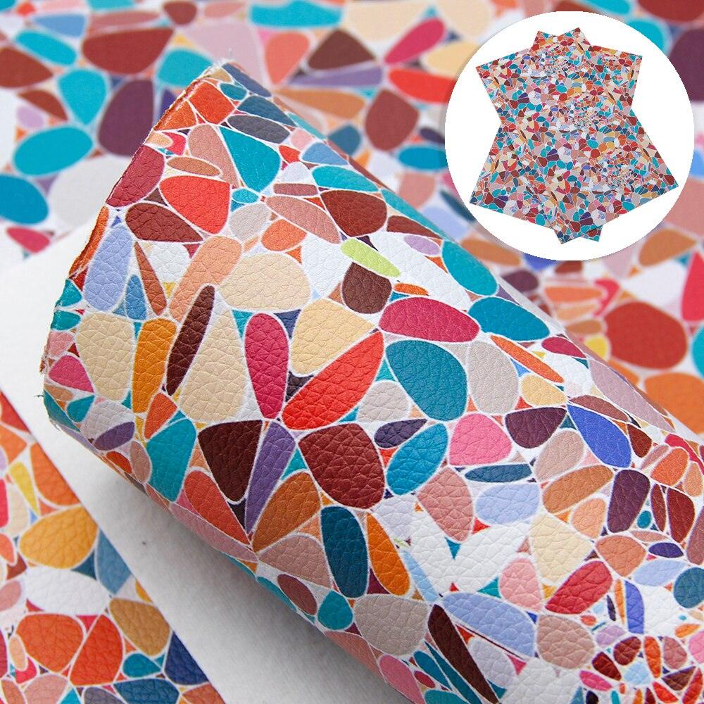 Lisslune | Stylish Geometric Synthetic Leather Creative Sheets for Innovative DIY Creations
