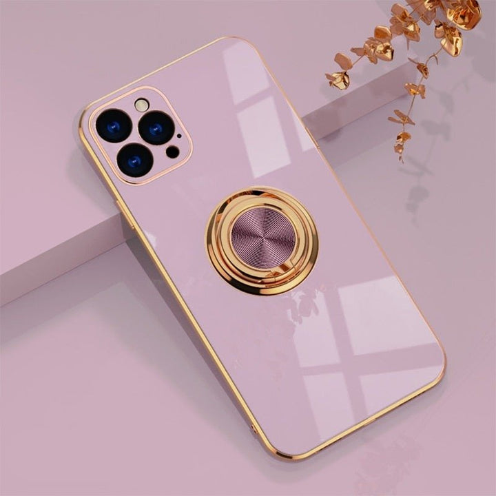 Lisslune | iPhone Case with Metal Stand Ring