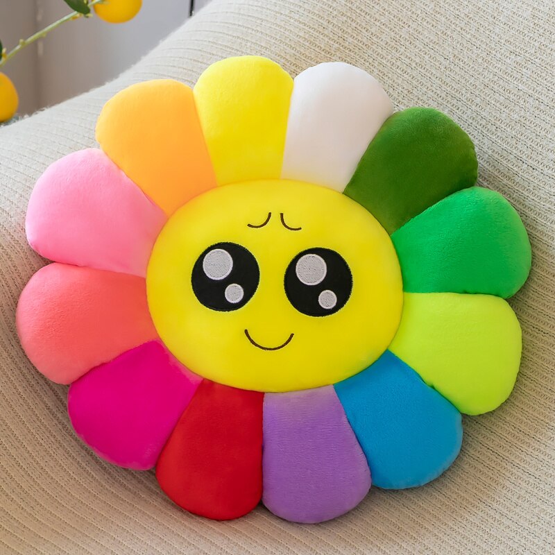 Lisslune | Colorful Sunflower Plush Comfort Seat Cushion