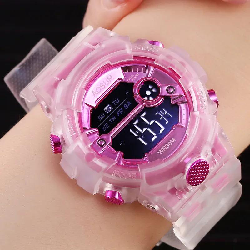 Lisslune | Lively waterproof Jelly Strap digital watch for kids - UTHAI CE35