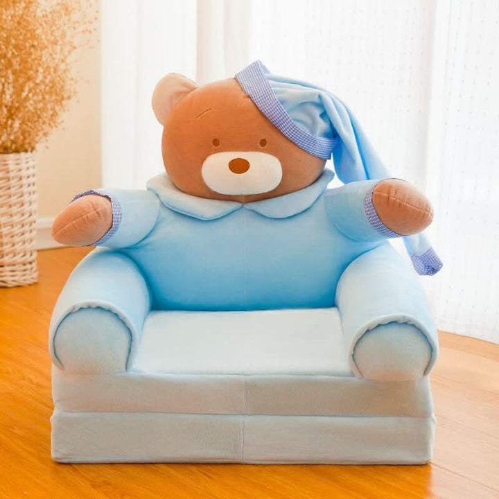 Lisslune | Foldable Kids Bench with Soft Velvet & Foam