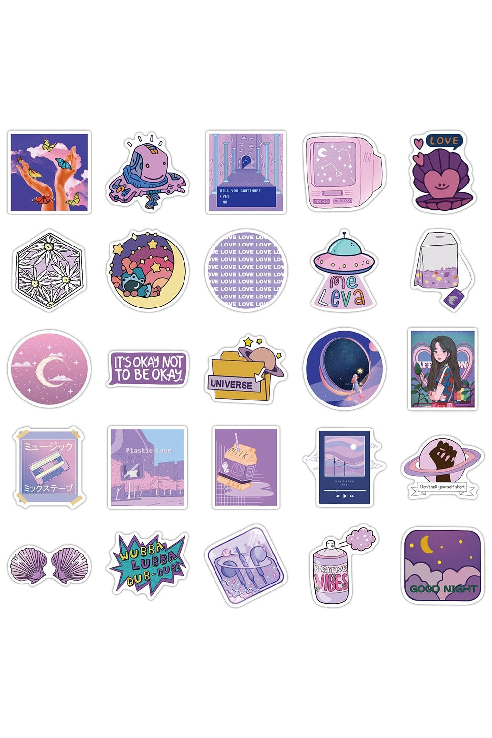 Lisslune | Girl's Sweet Scrapbook Stickers