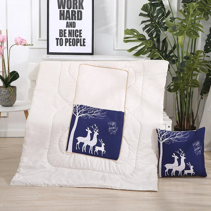 Lisslune | Cozy Convertible Pillow Quilt Combo Blanket