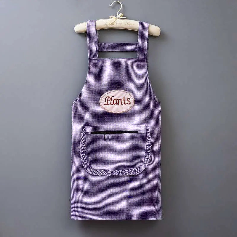 Lisslune | Cute Long Sleeve Waterproof Kitchen Apron