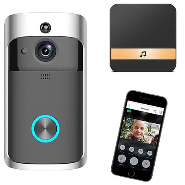 Lisslune | Wireless HD WiFi Video Doorbell | Night Vision, Two-Way Intercom & Motion Alerts for Home Security