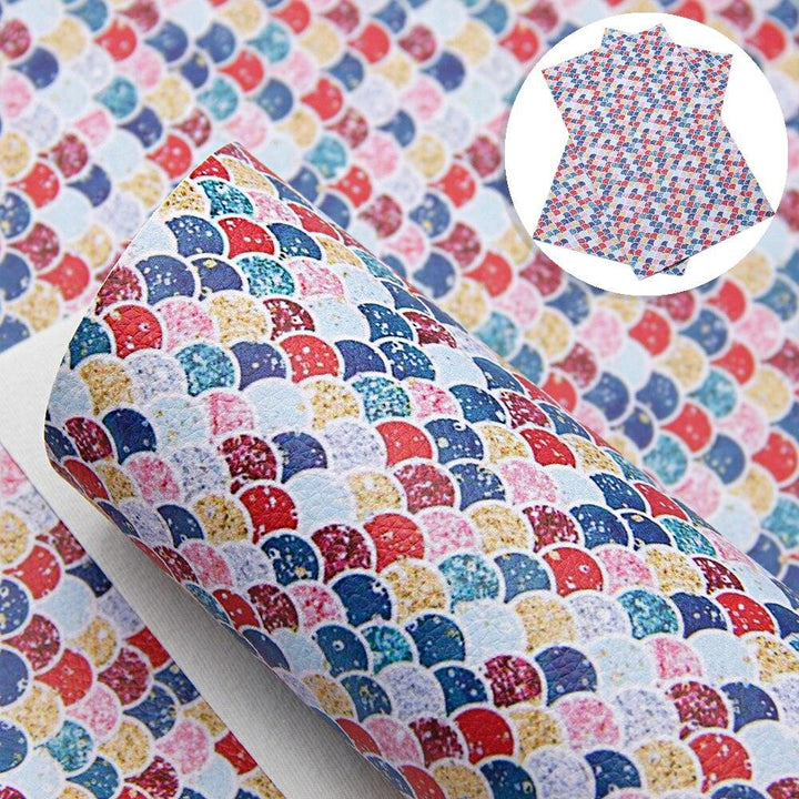 Lisslune | Stylish Geometric Synthetic Leather Creative Sheets for Innovative DIY Creations