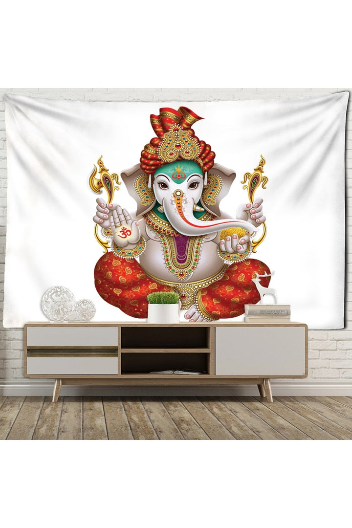 Lisslune | Ganesha Mandala Wall Tapestry