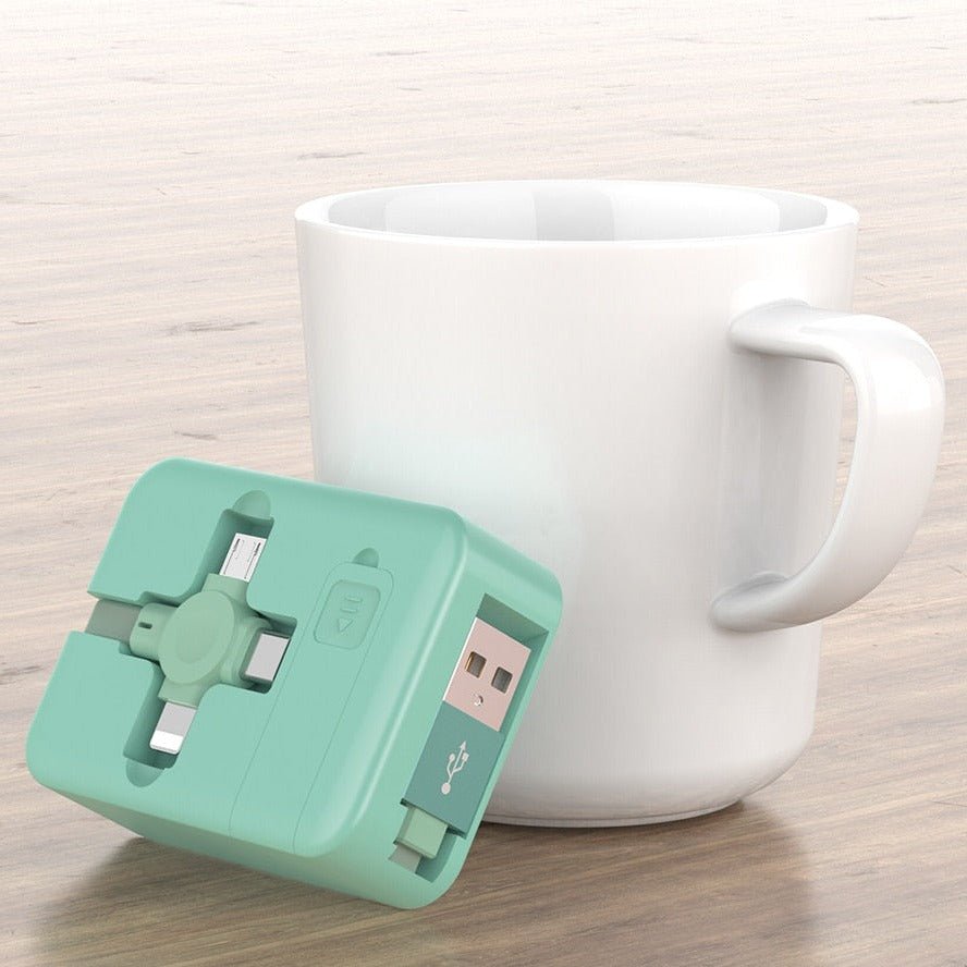 Lisslune | 3 in 1 USB charging cable roll Type-C Lighting Micro USB