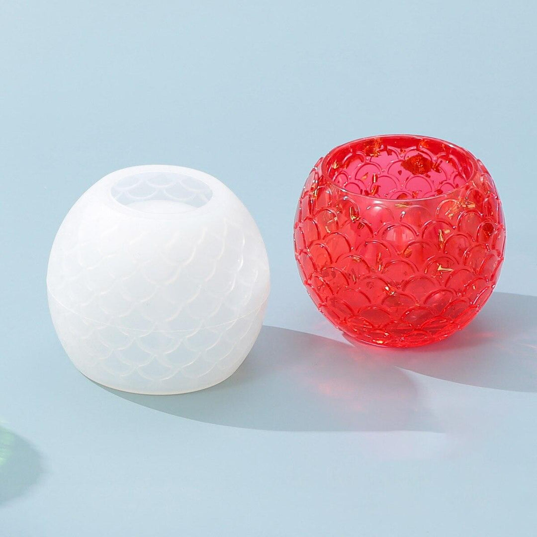 Lisslune | Silicone mold set for creative candle jars and flower planters