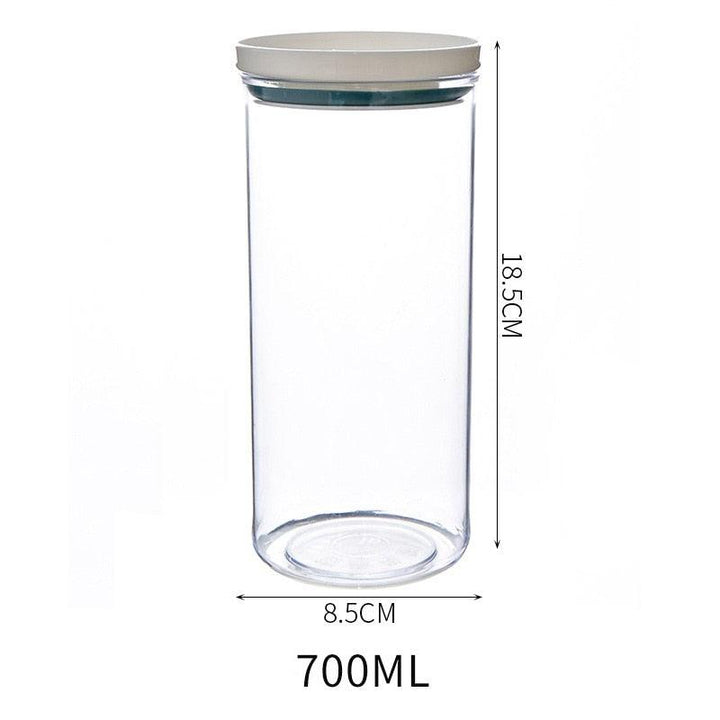 Lisslune | Airtight Crystal Clear Storage Jar for Kitchen Organization