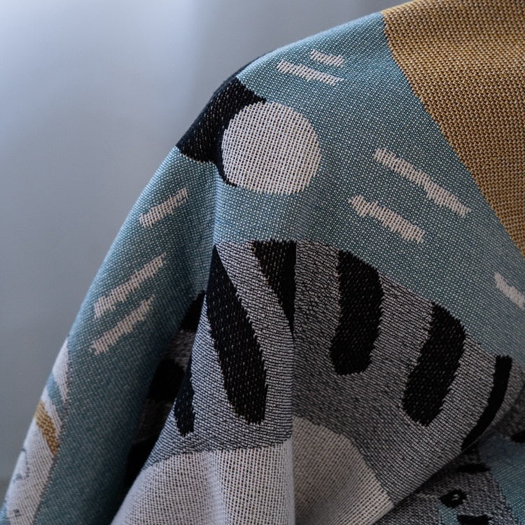 Lisslune | Vintage Pumpkin Sofa Cover Blanket