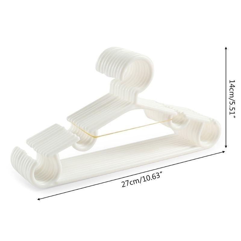 Lisslune | 10-Pack Compact Travel Hangers for Kids for Efficient Closet Organization
