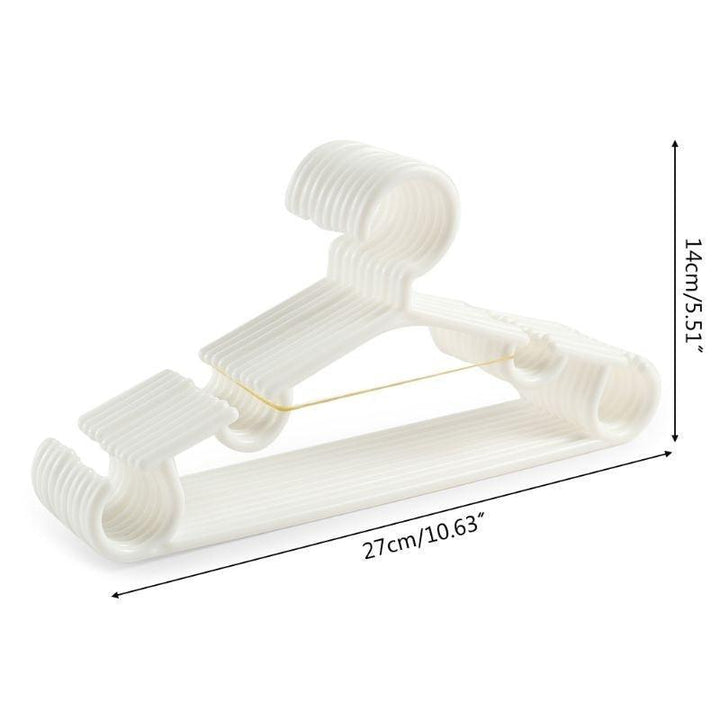 Lisslune | 10-Pack Compact Travel Hangers for Kids for Efficient Closet Organization