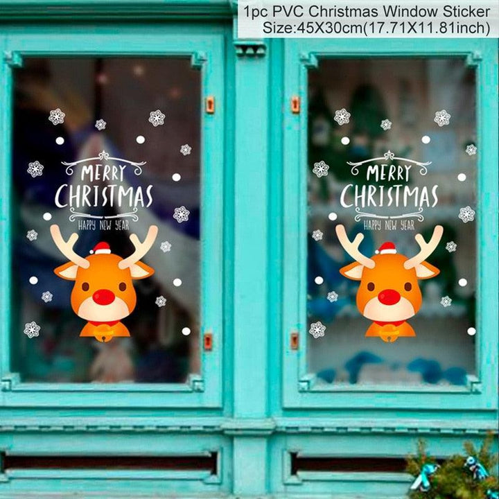 Lisslune | Festive Holiday Party Sticker Set: Christmas & New Year Wall and Window Decoration
