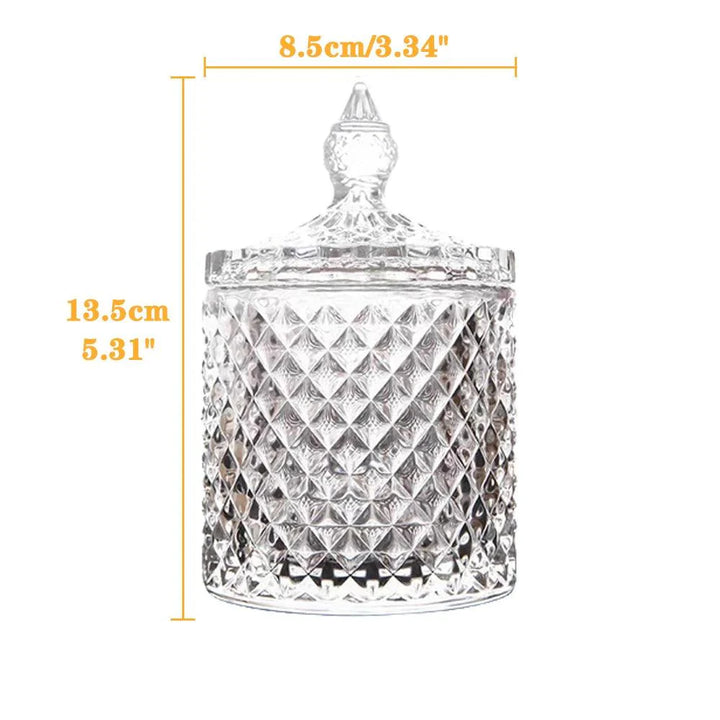 Lisslune | Stylish minimalist glass organizer jar for jewelry and aromatherapy essentials