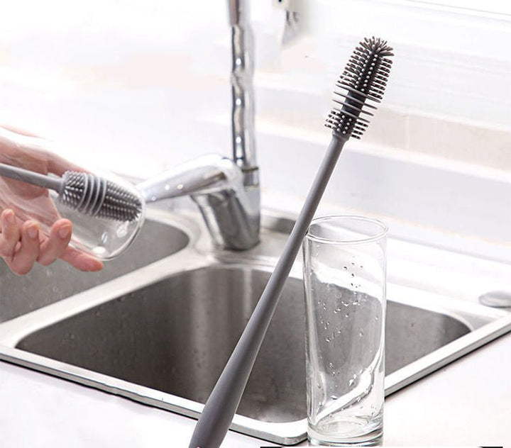 Lisslune | Small silicone dish brush with long handle