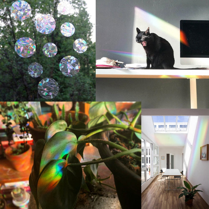 Lisslune | Rainbow Sun Catcher Reflective Window Stickers
