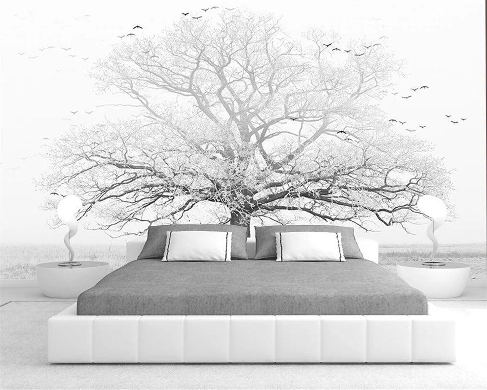 Lisslune | Peaceful Tropical Oasis 3D Wall Mural - Custom Sizes Available
