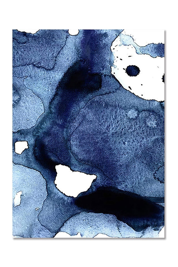 Lisslune | Blue Abstract Canvas Poster