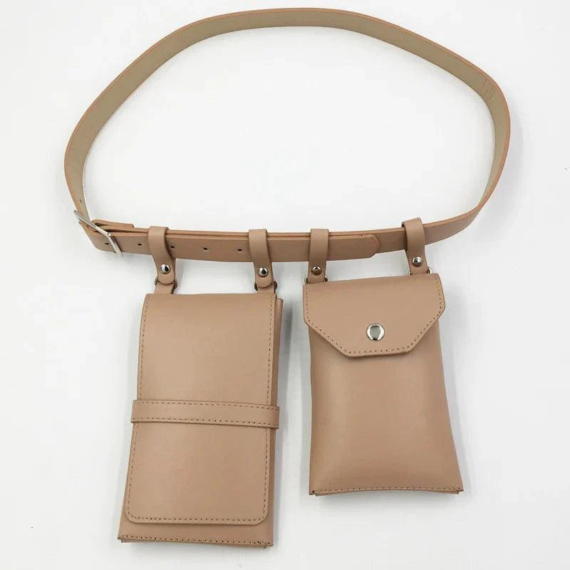 Lisslune | Edgy Women’s PU Leather Belt and Crossbody Bag Set for Trendsetters