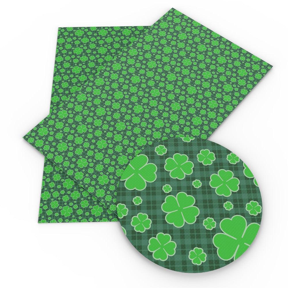 Lisslune | St. Patrick's Day Synthetic Leather Crafting Sheet - Creative Hairband Kit