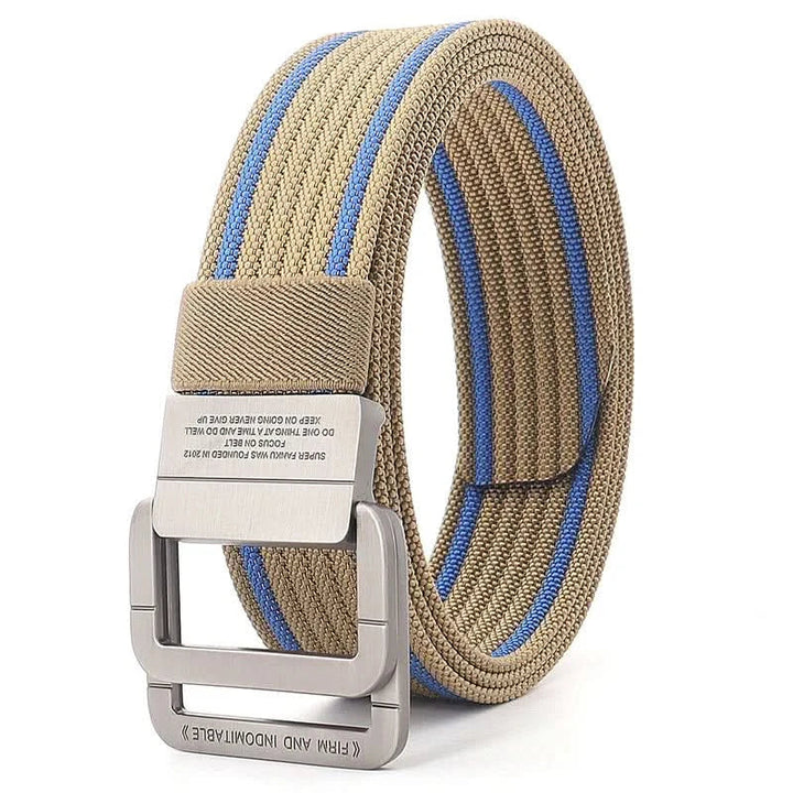 Lisslune | Unisex Canvas Belt – Double Metal Ring Buckle, Adjustable