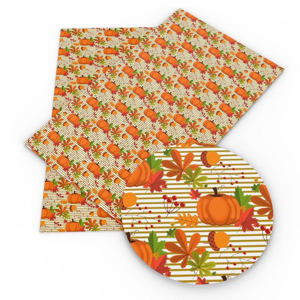 Lisslune | Autumn-inspired Leaf Pattern Synthetic Leather Craft Fabric for DIY and Upholstery