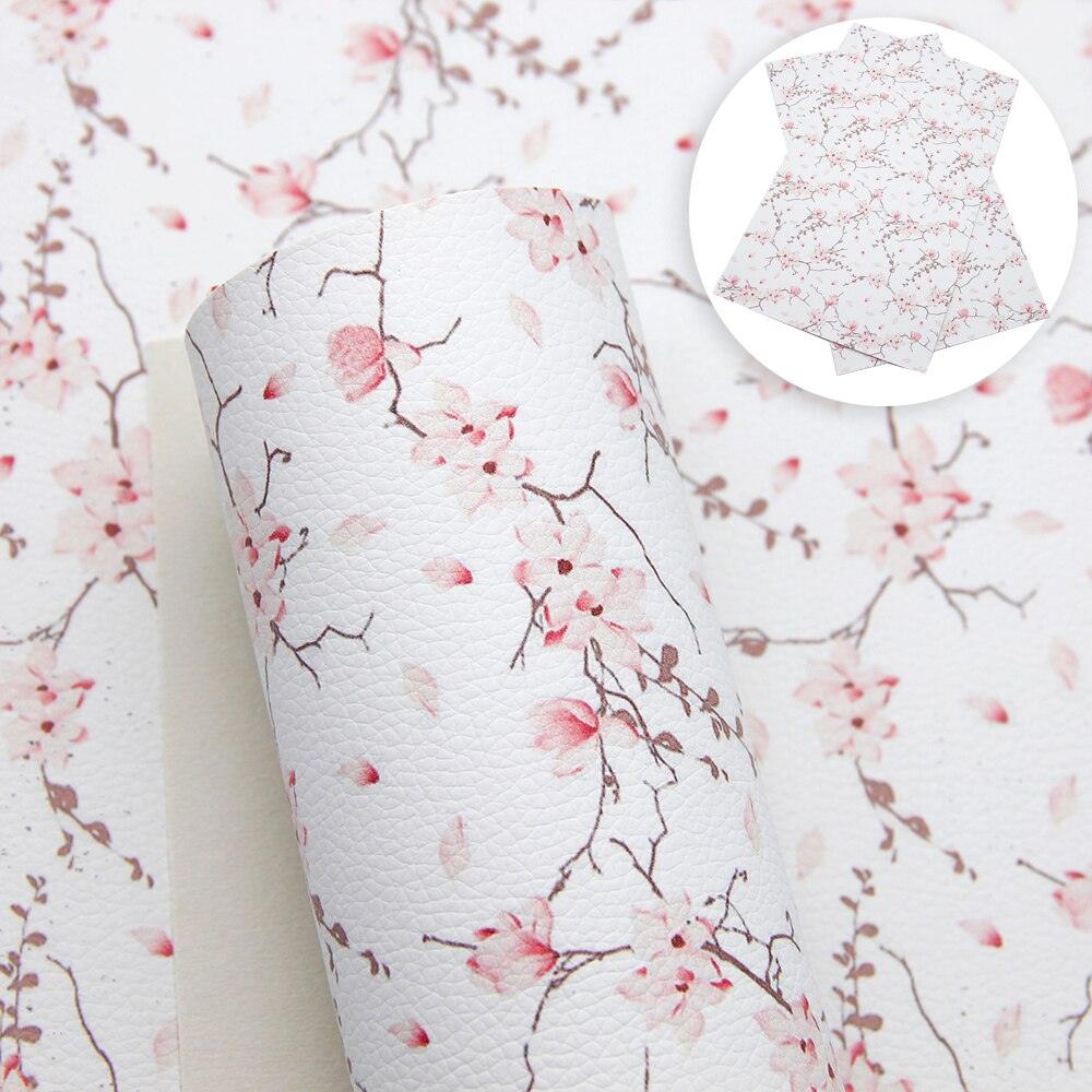 Lisslune | Christmas Blossom Synthetic Leather Craft Sheets - Create Your Holiday Magic!